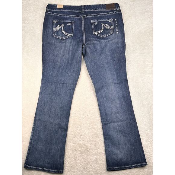 NEW Maurices Jeans Womens 22 Long Blue Ellie Straight Fit Slim Boot Stretch - Picture 2 of 10